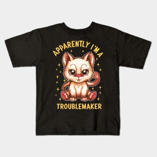 Apparently I'm A Troublemaker Kids T-Shirt